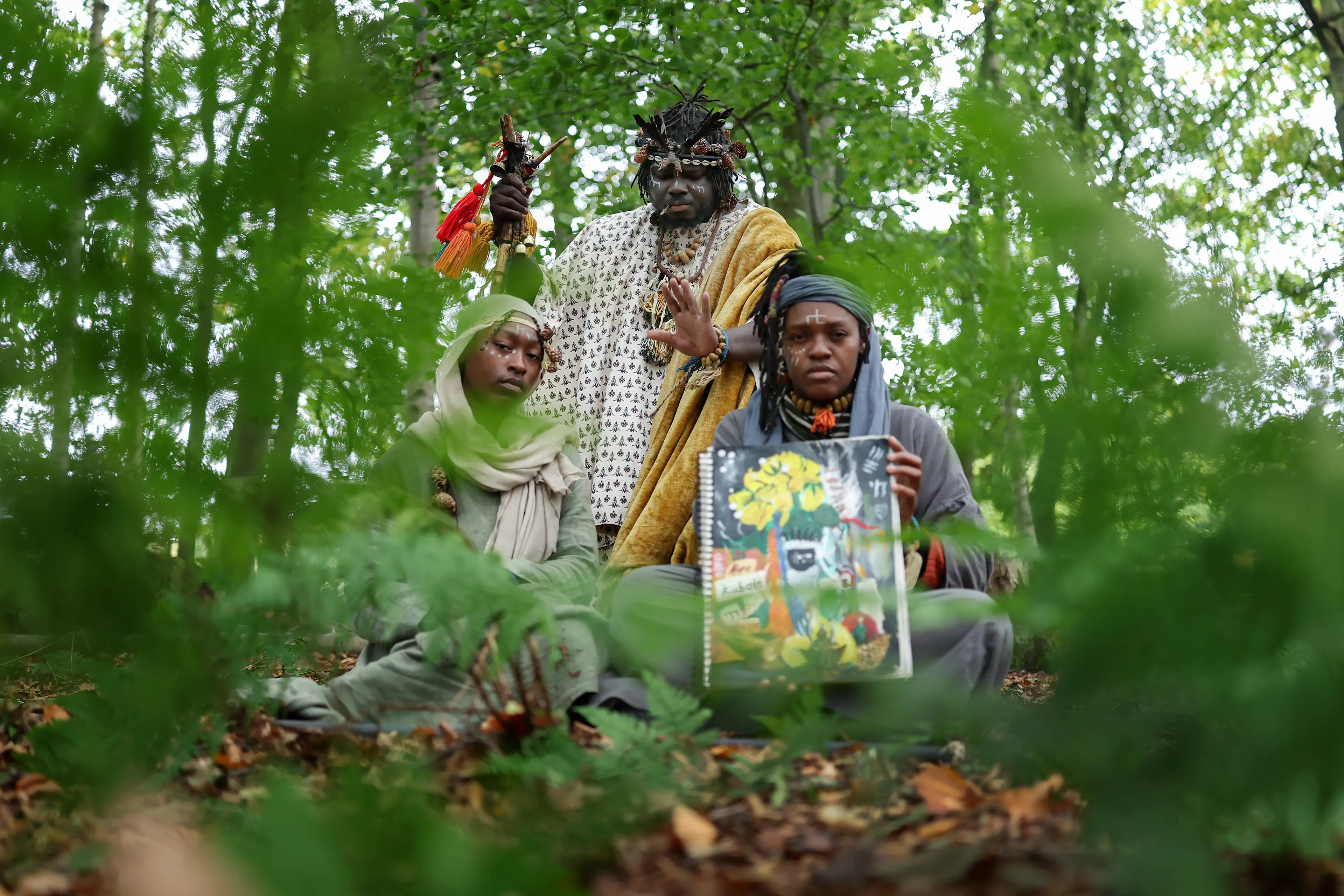 The three members of the 'tribe' (Jeff J Mitchell/Getty Images)