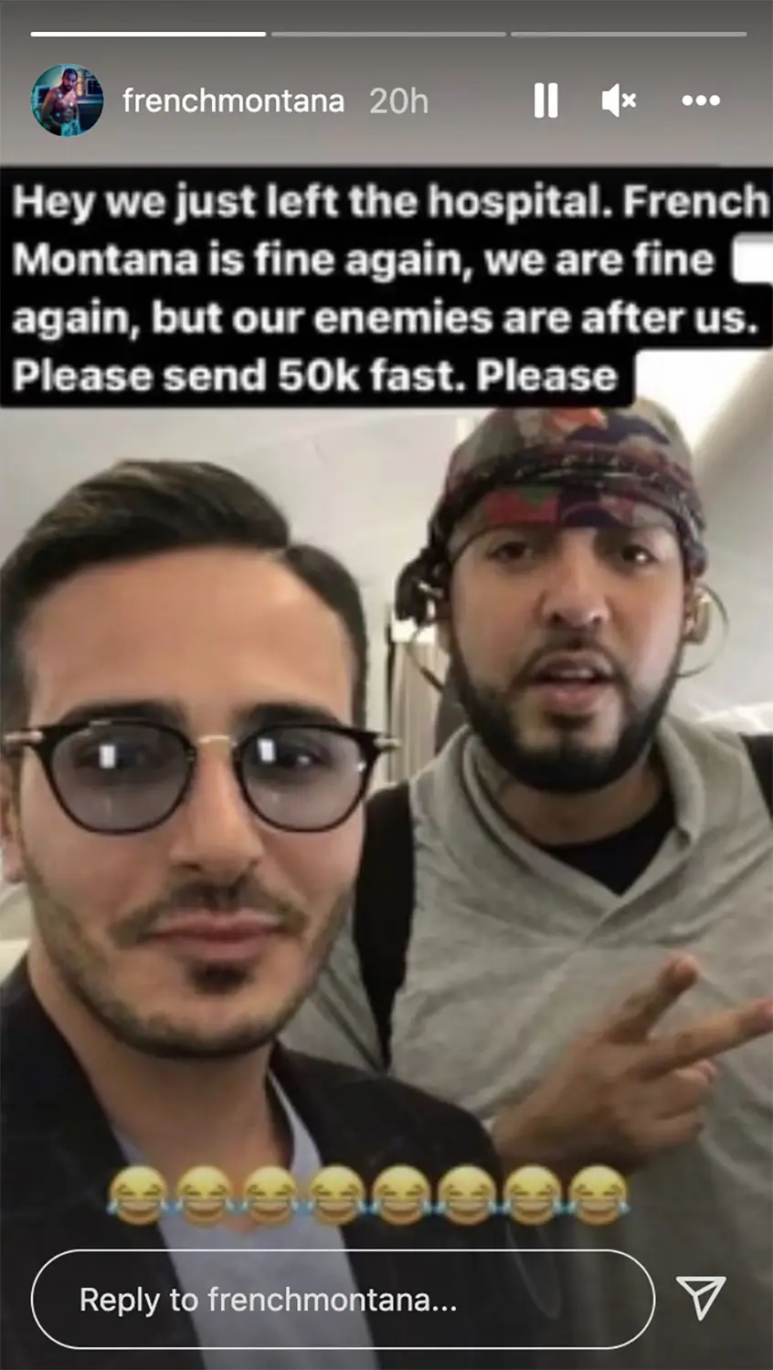 French Montana has poked fun at “The Tinder Swindler” after realising they’ve met before (Instagram French Montana).