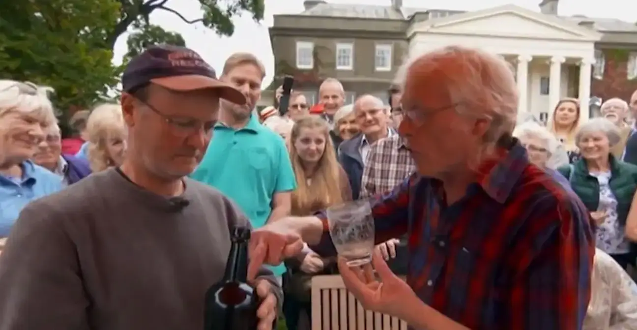 John with the mysterious bottle.
