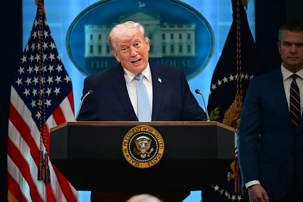 Donald Trump threatened to blow up the whole of Iran earlier this week (Kyle Mazza/Anadolu via Getty Images)