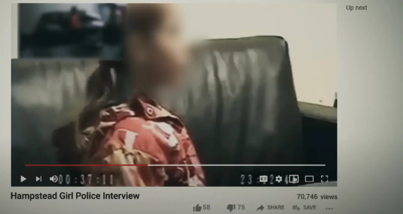Videos of their confessions were shared online by a conspiracy theorist after being sent them by the kids' mother (Channel 4)