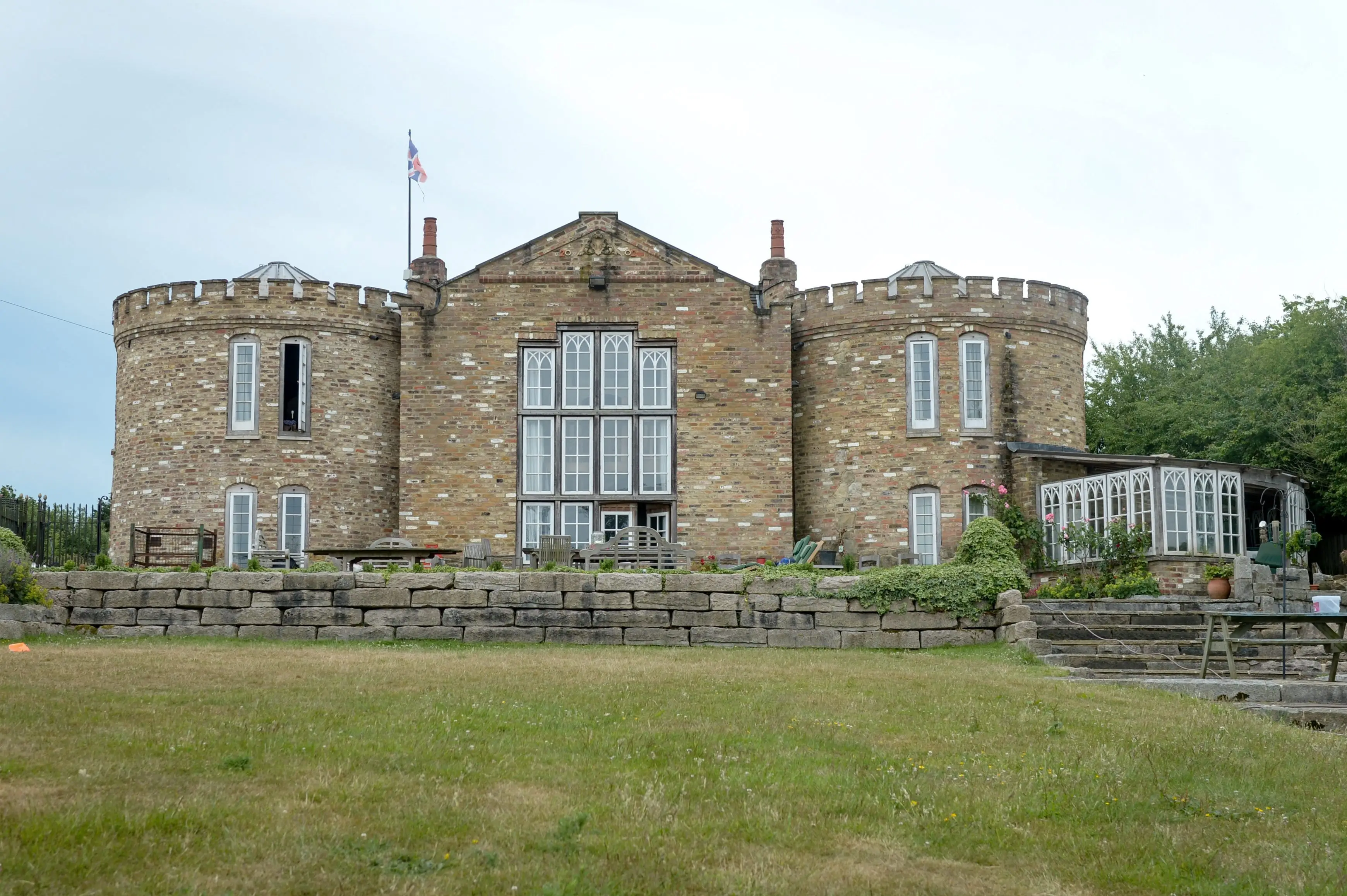 He was forced to demolish the castle.