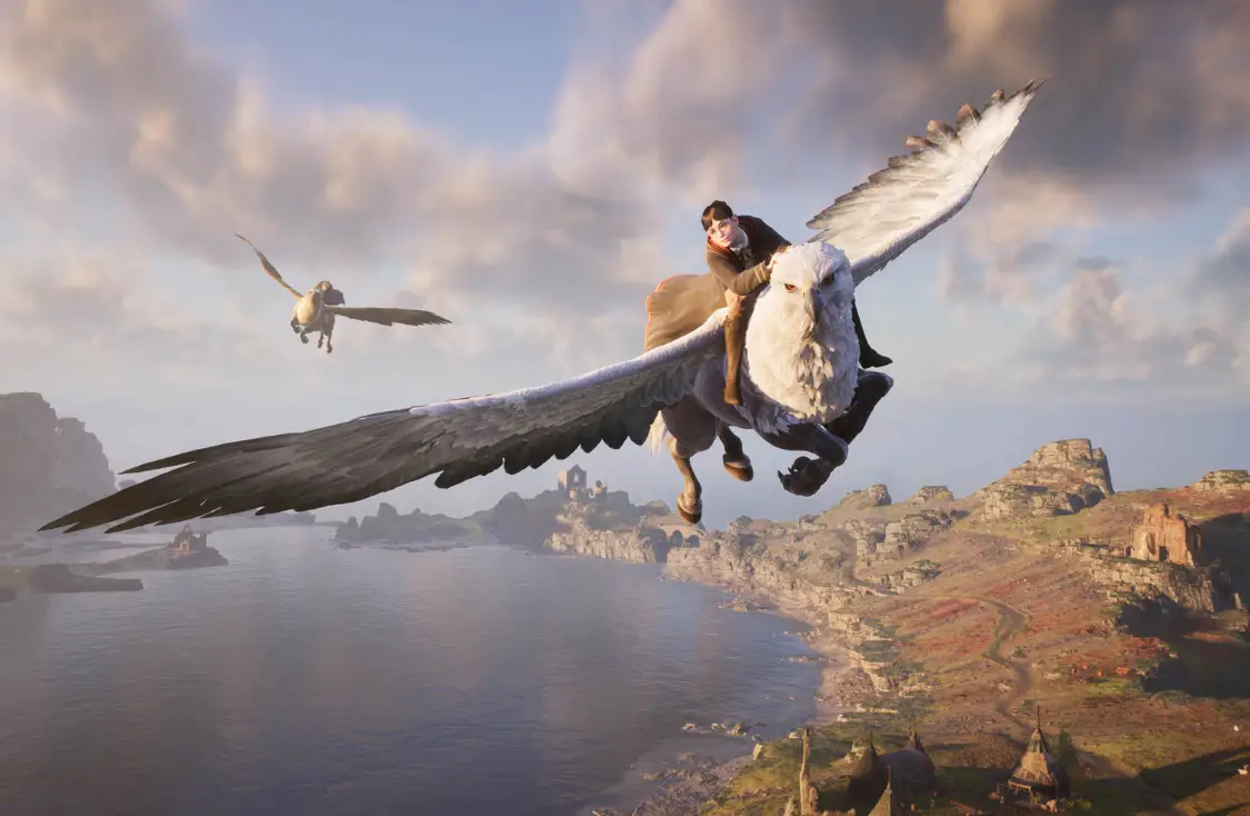 You can even ride a hippogriff in Hogwarts Legacy (Warner Bros)