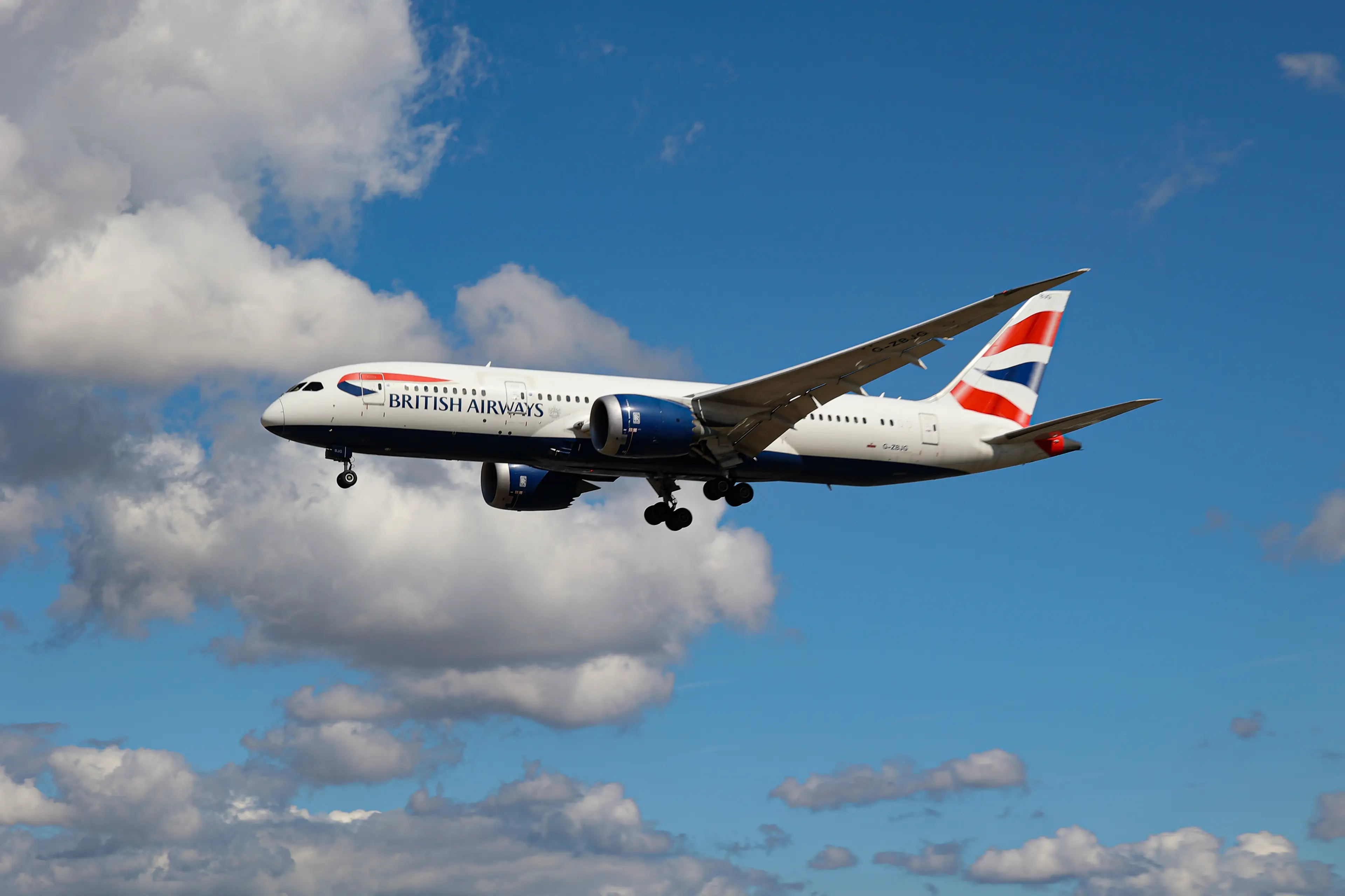 A British Airways Boeing 787 Dreamliner in the skies (Nicolas Economou/NurPhoto via Getty Images)