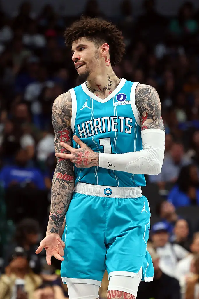 Charlotte Hornets player LaMelo Ball has been the subject of several '6-7' edits (Richard Rodriguez/Getty Images)