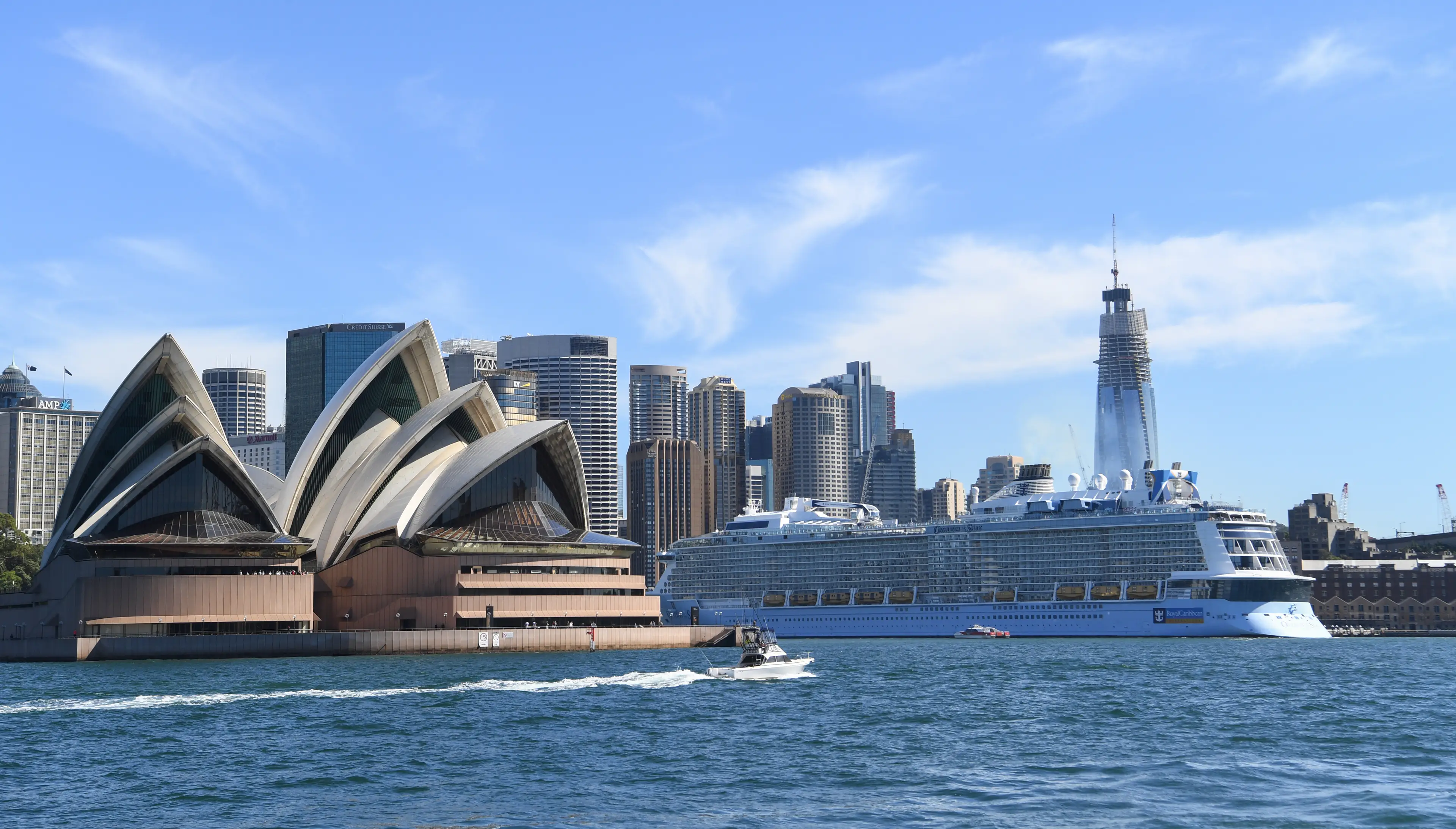 A Royal Caribbean cruise ship in Sydney Harbour, Australia (James D. Morgan/Getty Images)