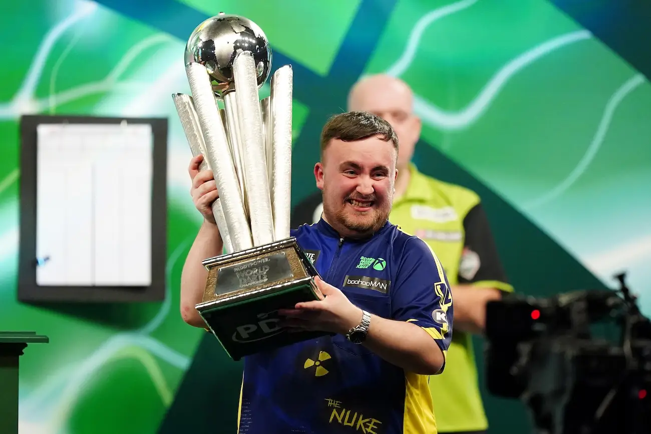 Littler made history by becoming the youngest ever winner of the World Darts Championship earlier this month (PA)