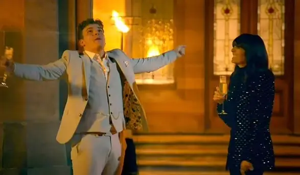 Harry celebrating his win!