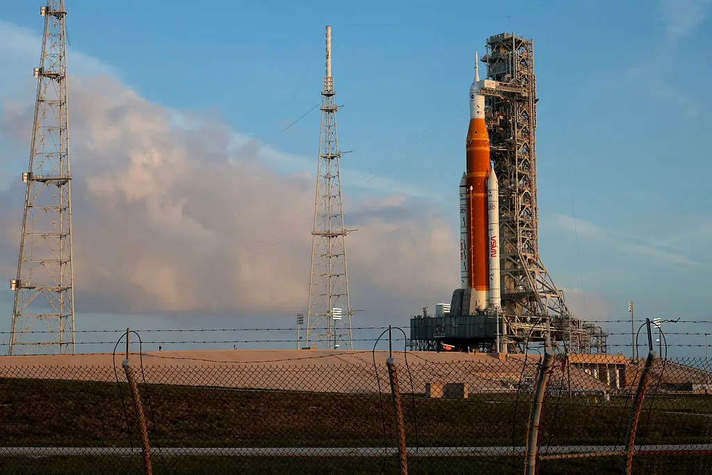 The rocket is set to launch just before 11:30pm UK time (Chip Somodevilla/Getty Images)