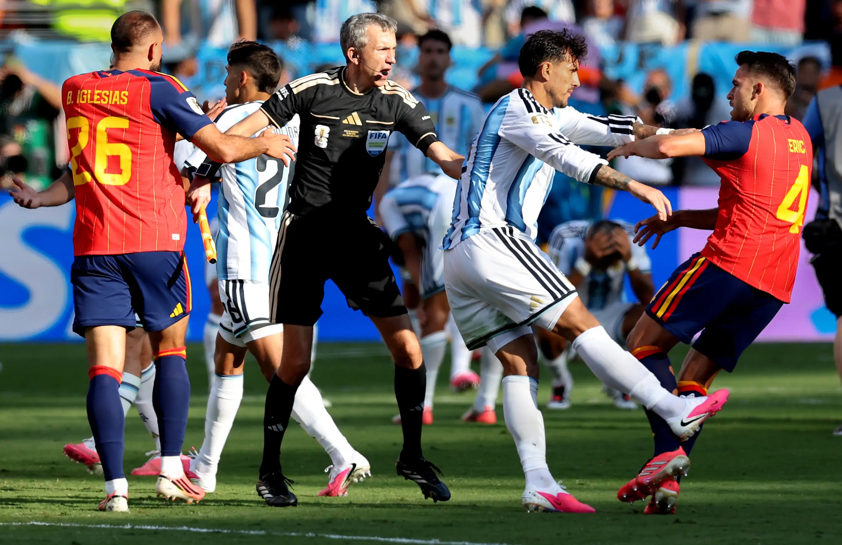Paredes' clash with Garcia. (Rob Newell - CameraSport via Getty Images)