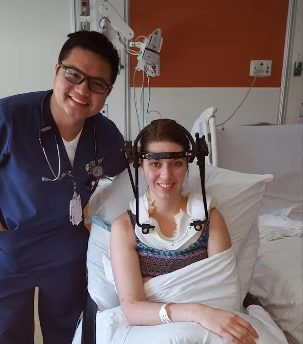 Megan King suffered an internal decapitation when playing football (Cover Images)