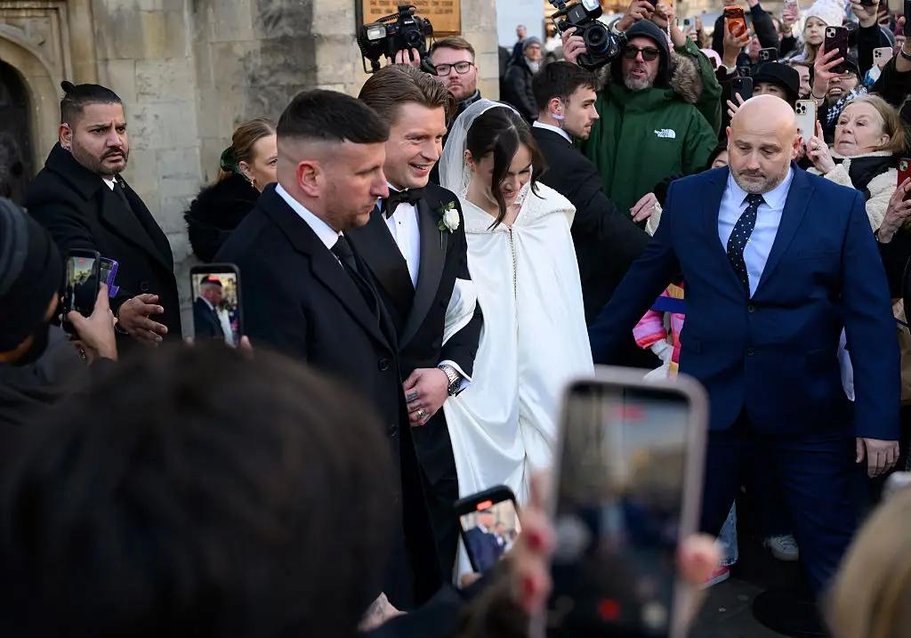 The couple tied the knot at Bath Abbey on Saturday 27 December (Karwai Tang/WireImage)