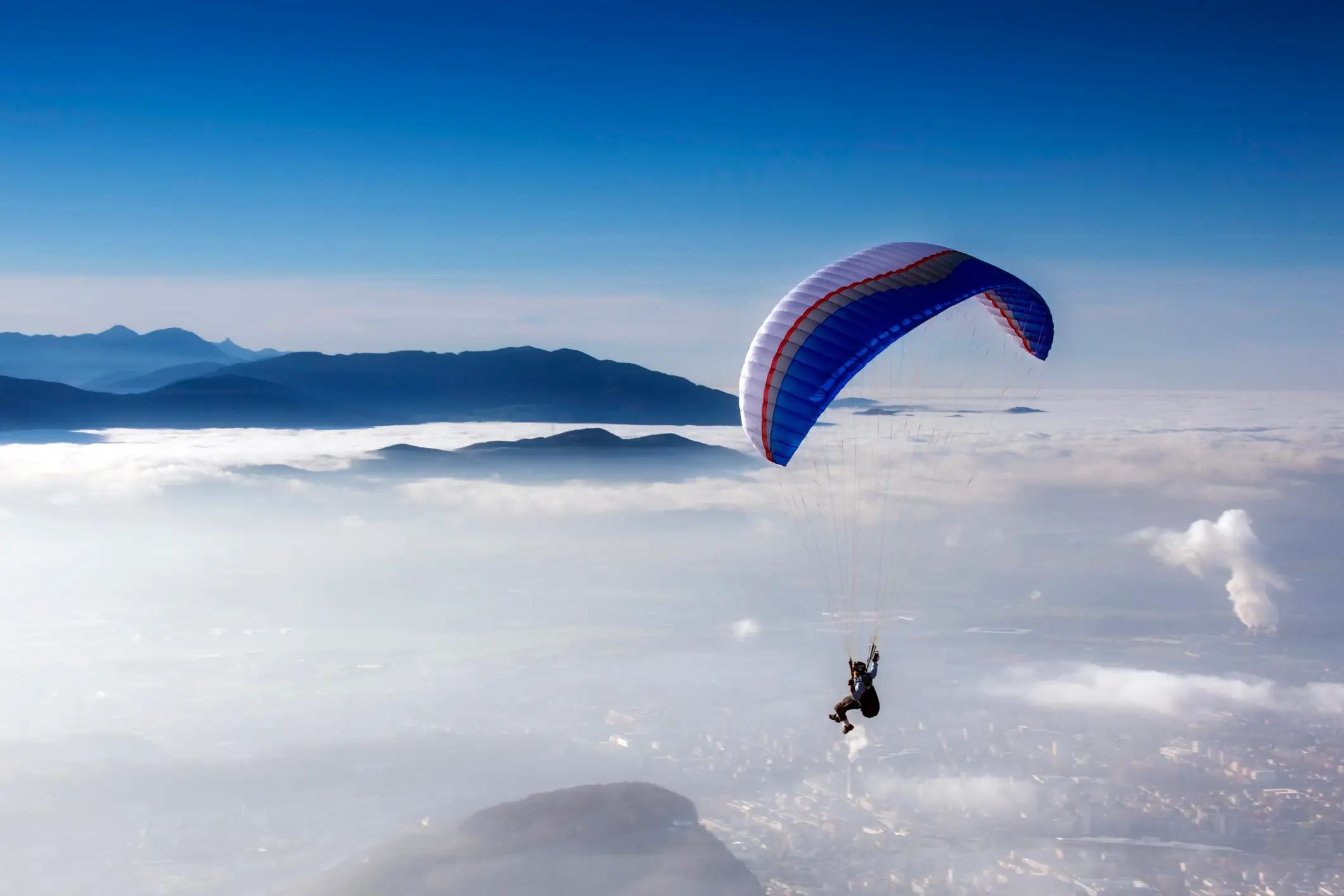The Chinese paraglider claimed to have flown at an altitude of 8,500m (Getty Stock Image)