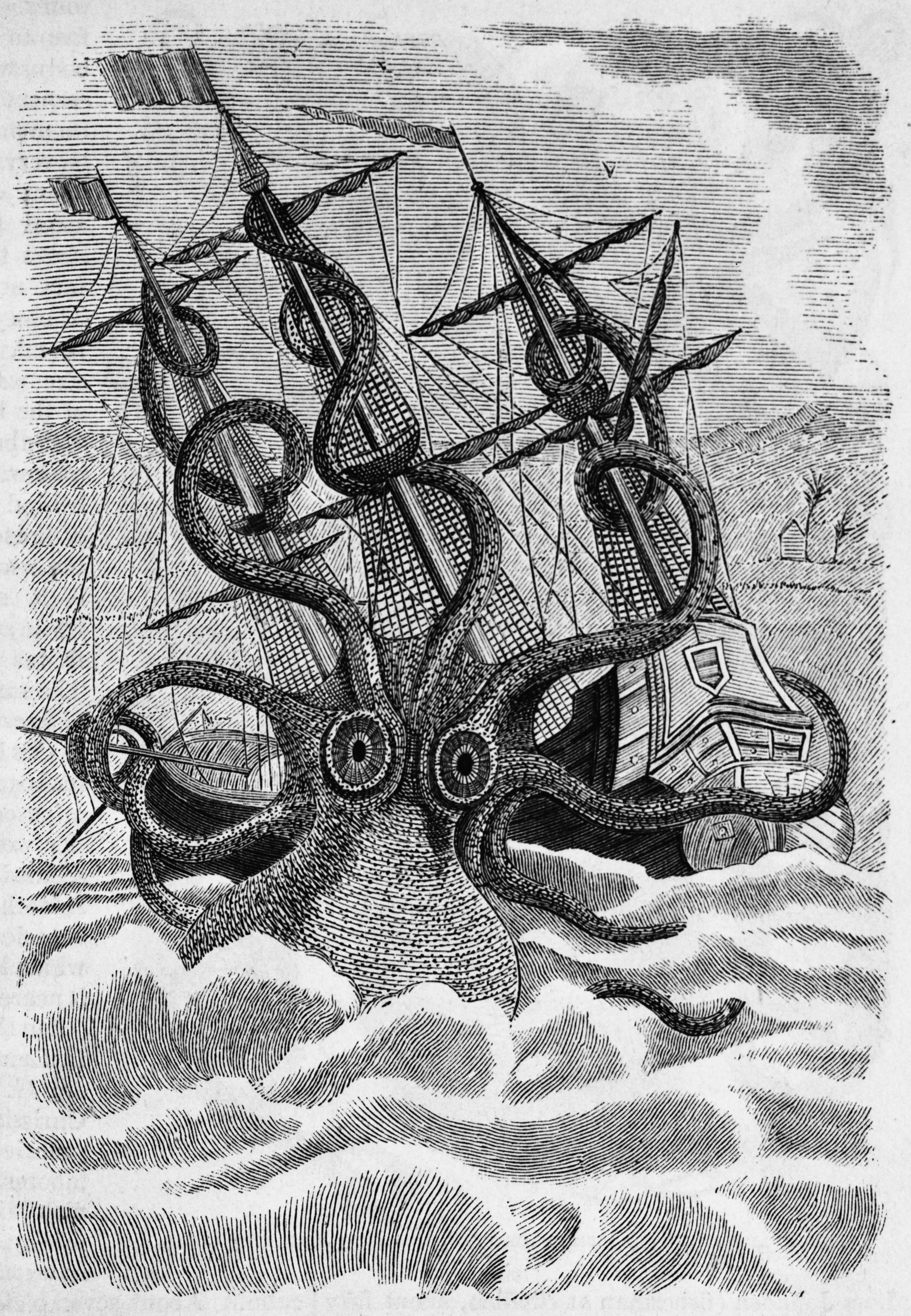 The Kraken legend originated in Scandinavian folklore. (Three Lions/Hulton Archive/Getty Images)