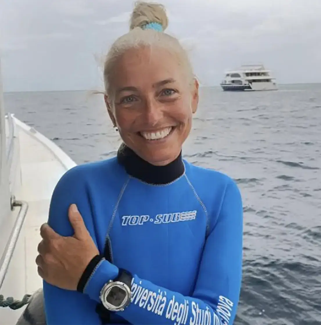 Professor Monica Montefalcone died alongside her daughter, two researchers and a diving instructor (University of Genoa)