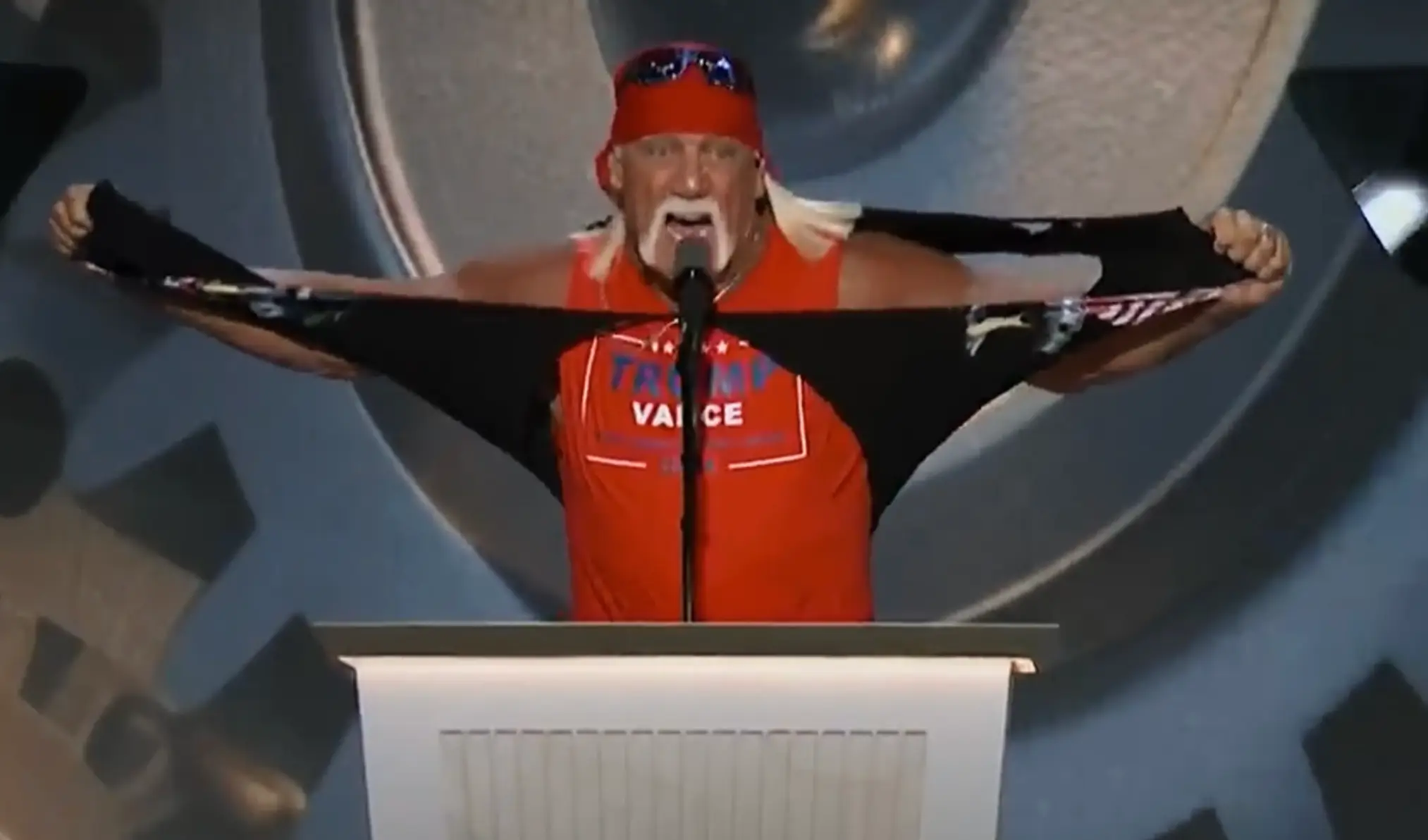 Hogan came out in public support of Trump shortly after he was almost assassinated (Netflix)