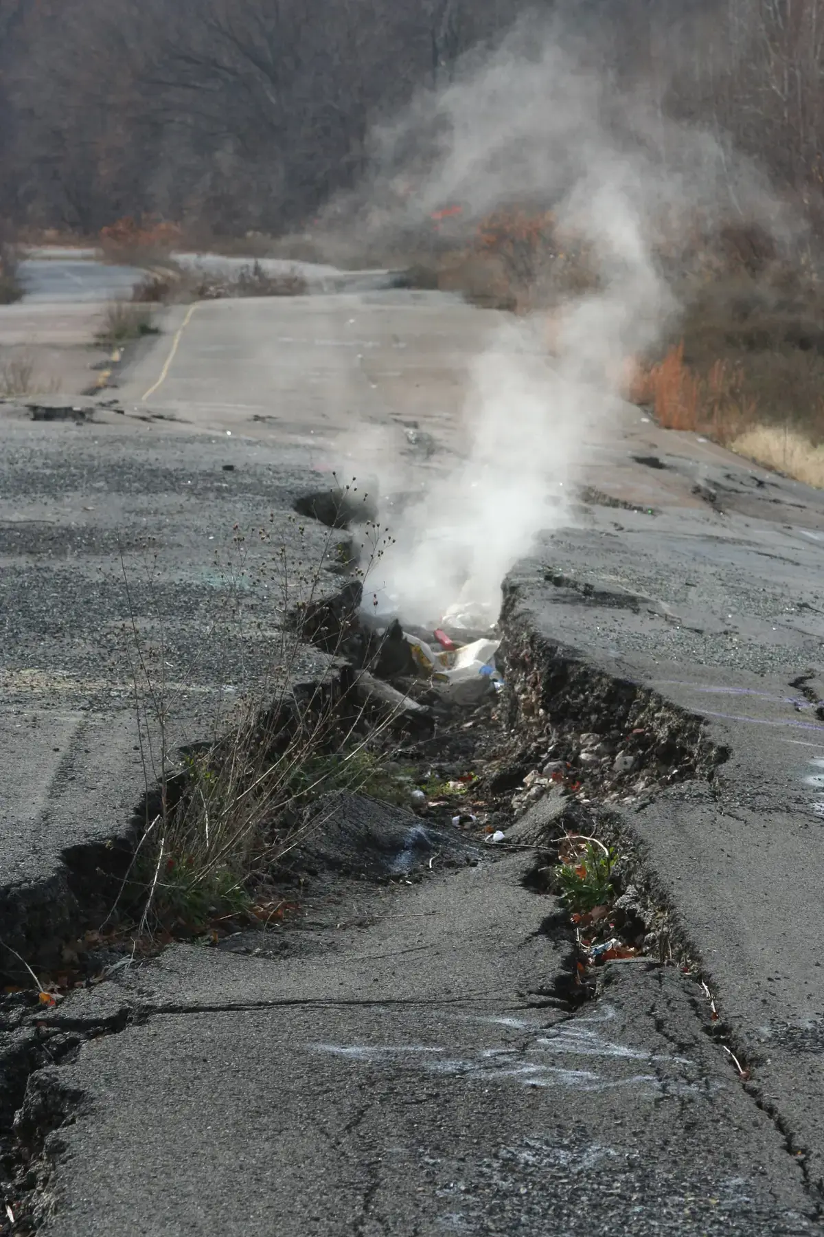 Centralia in Pennsylvania has been on fire underground since 1962 (Flickr/Mike Kalasnik)