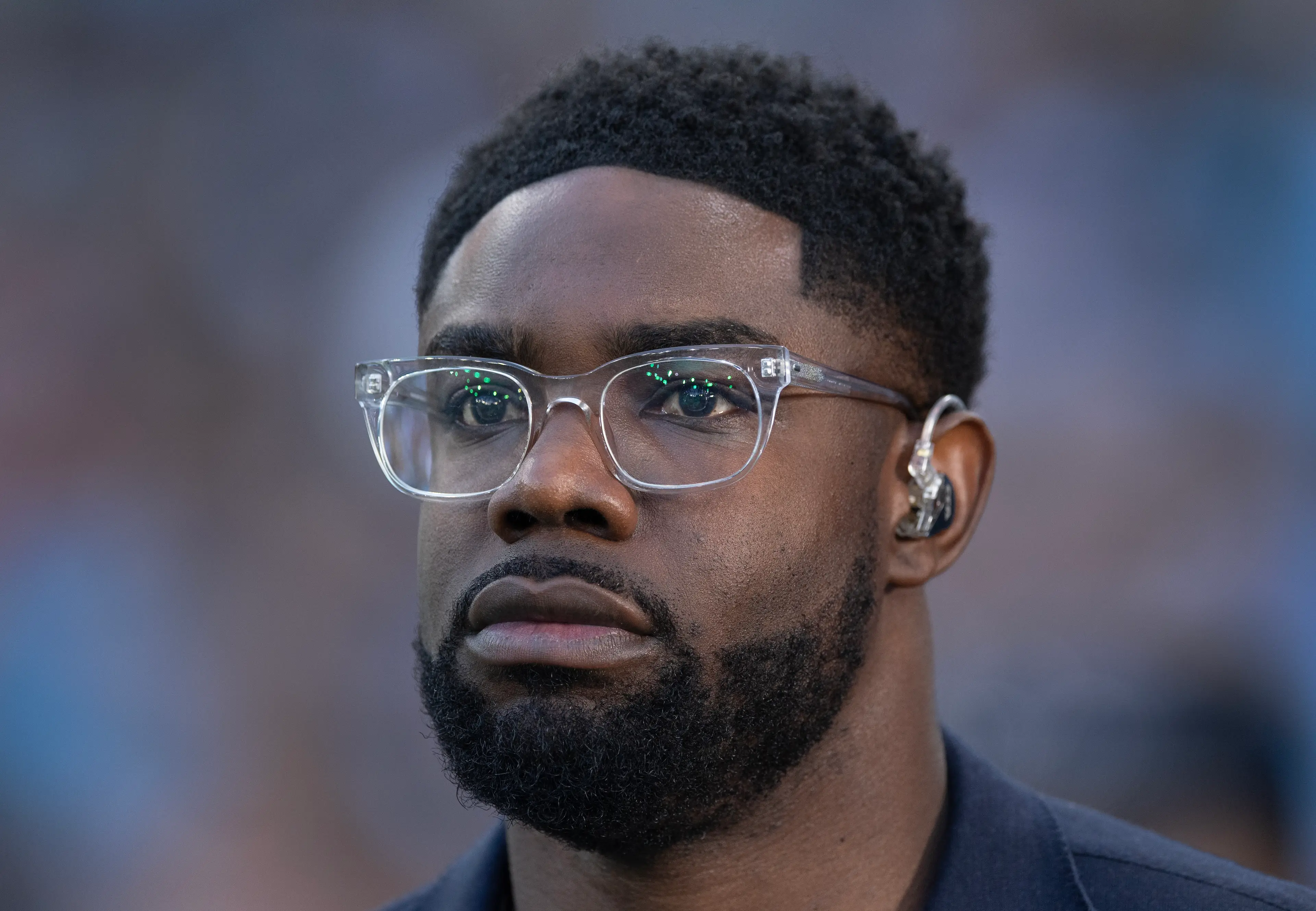 Micah Richards was told his dad had passed away 'not long' before going on air (Visionhaus/Getty Images)