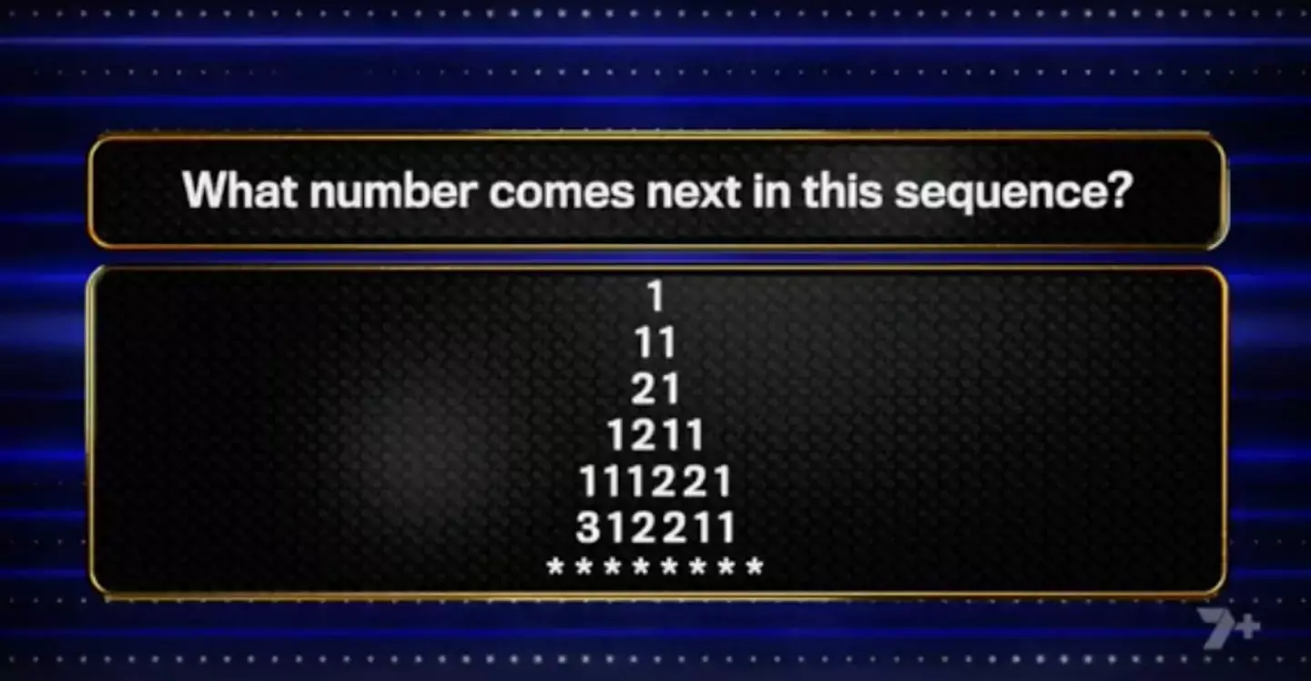 You have 30 seconds to work out what the answer is. (Channel 7)