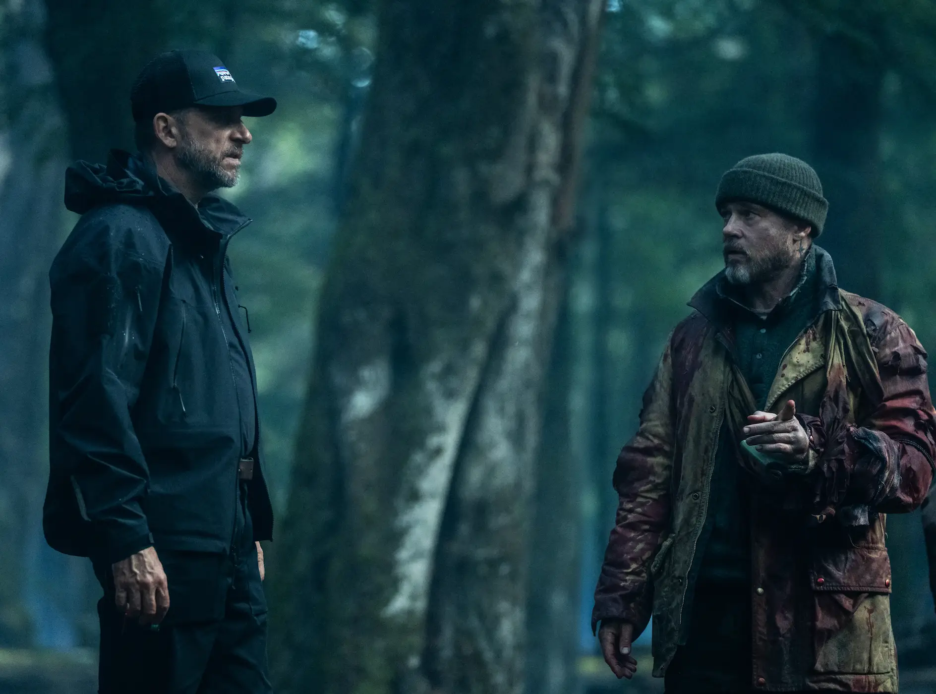 Pitt says the crew dealt with 'freezing' conditions. (Paramount Pictures)