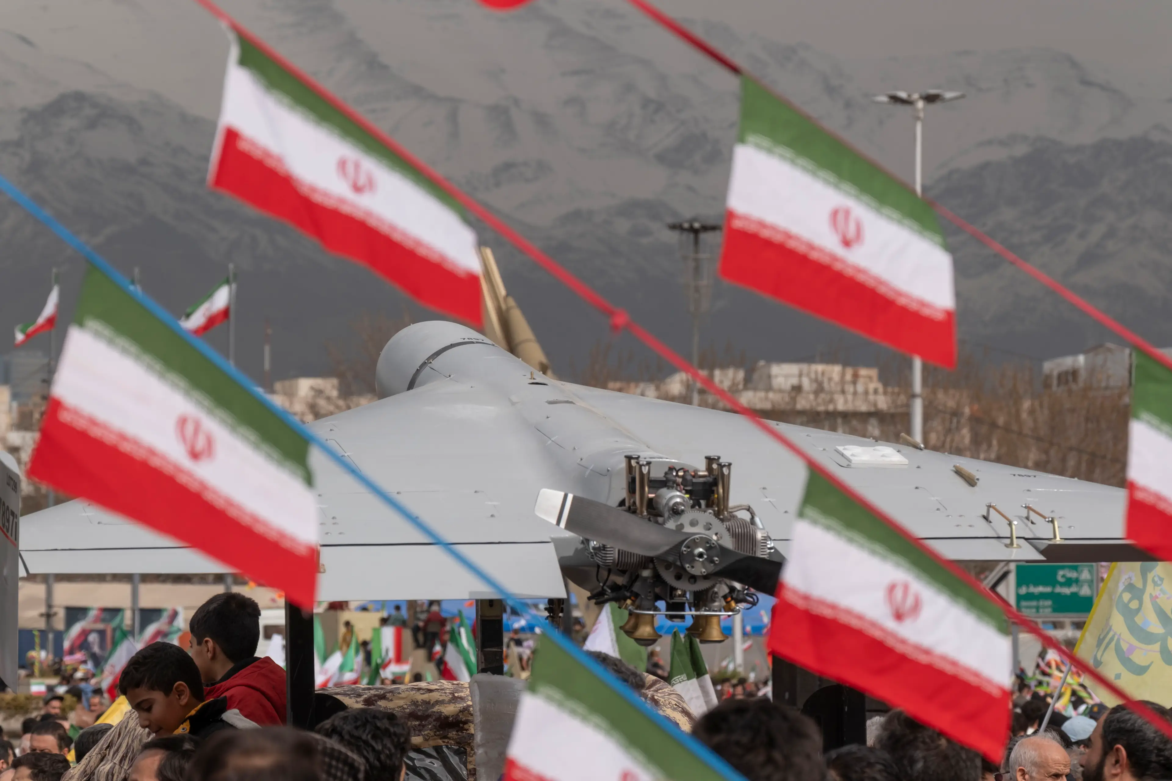 Iran relies heavily on drones in its strategy (Morteza Nikoubazl/NurPhoto via Getty Images)