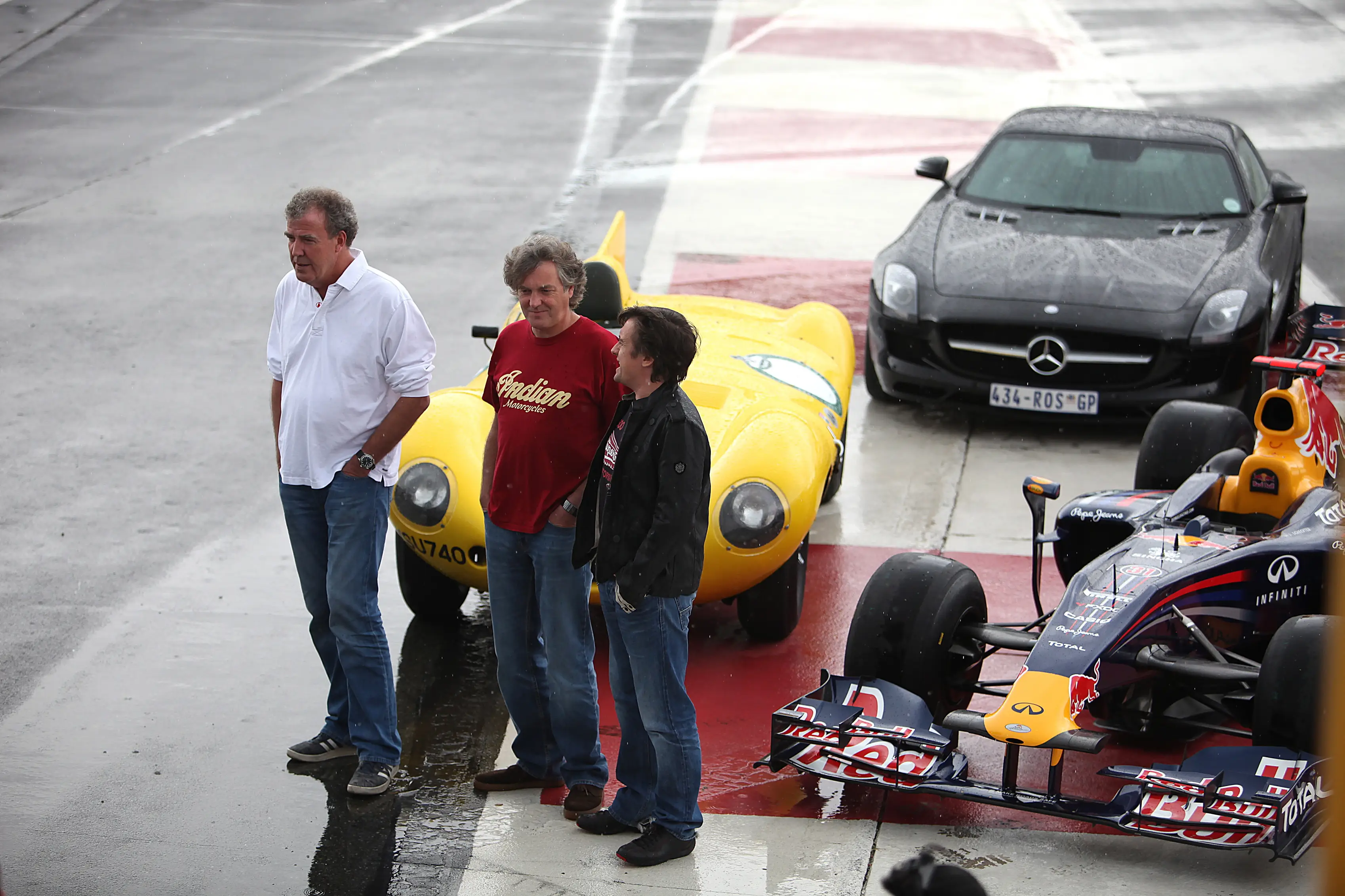 Clarkson made his name on Top Gear with James May and Richard Hammond (The Times/Gallo Images/Getty Images)