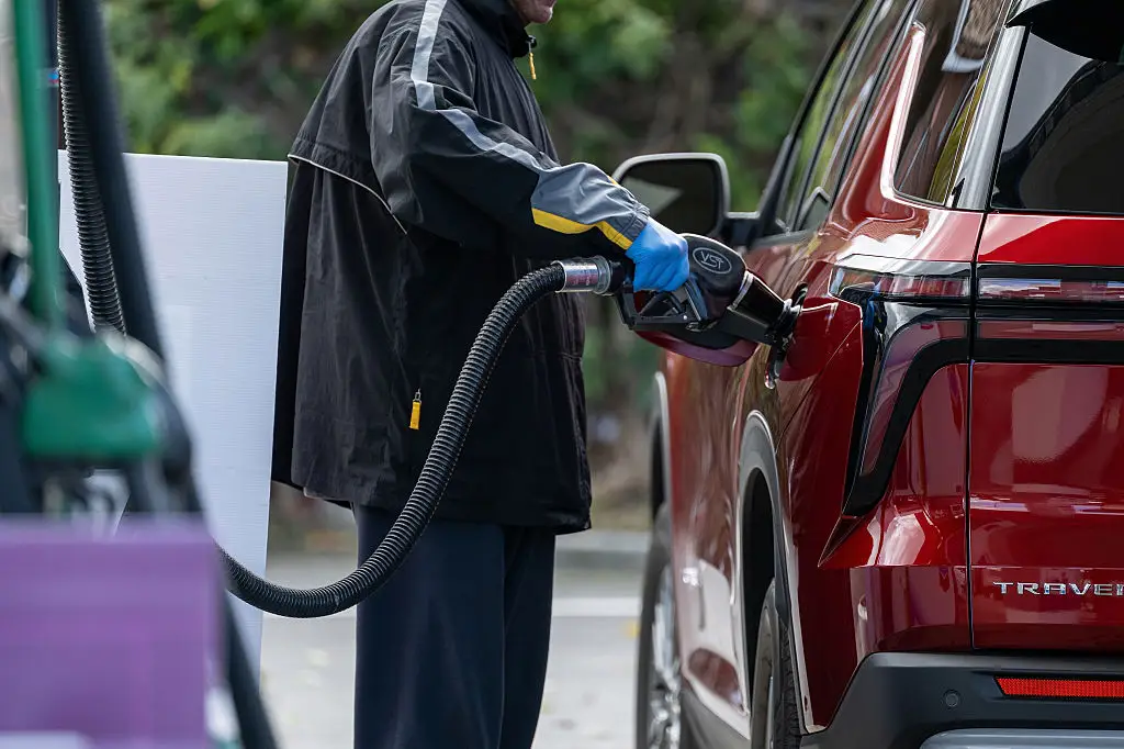 The conflict in the Middle East is already driving petrol prices (David Paul Morris/Bloomberg via Getty Images)