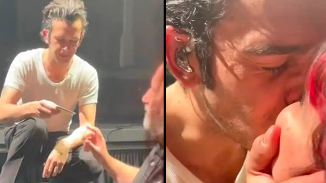 The 1975’s Matt Healy slammed for weird ‘age check’ before kissing fan