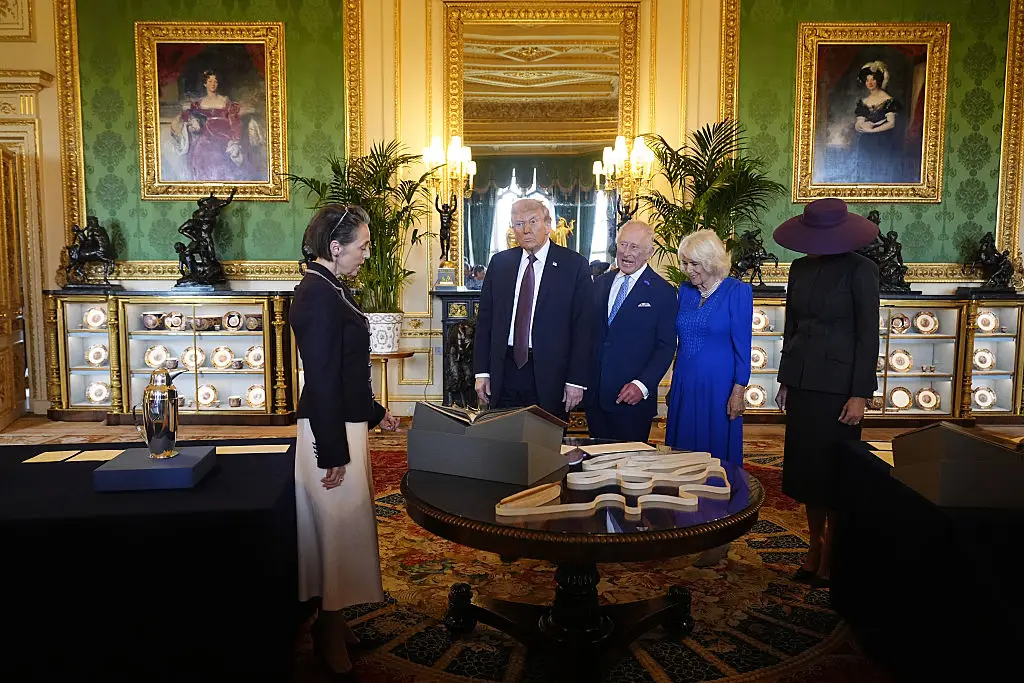 Can you spot Melania? (Aaron Chown - WPA Pool/Getty Images)