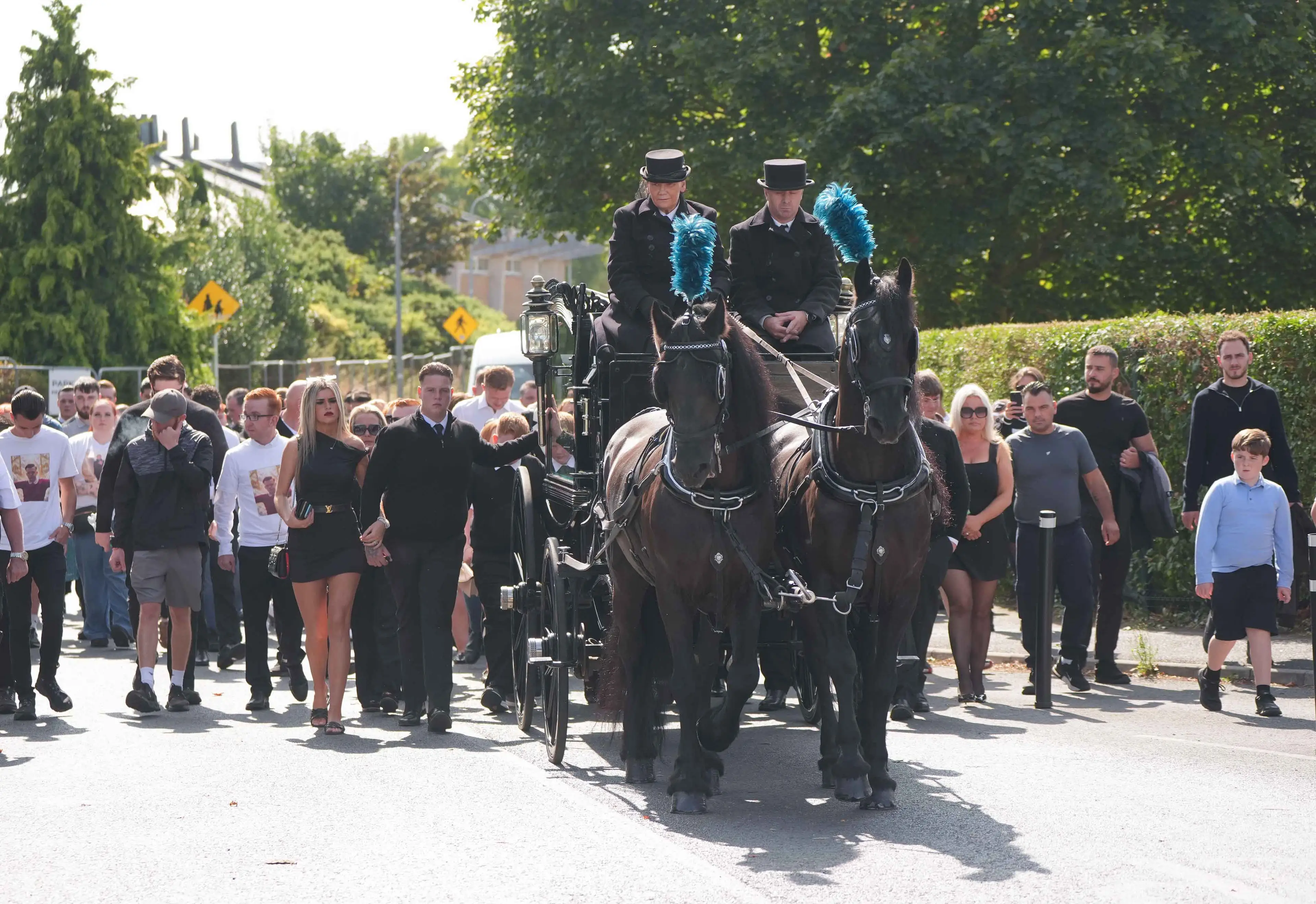 The 18-year-old was laid to rest on Monday (Niall Carson/PA Wire)