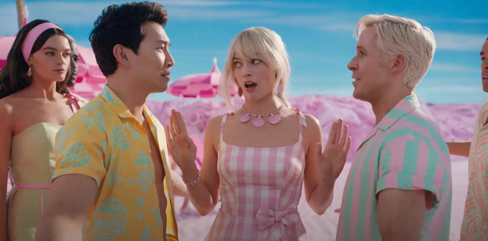 The trailer features a tense 'beach off'.