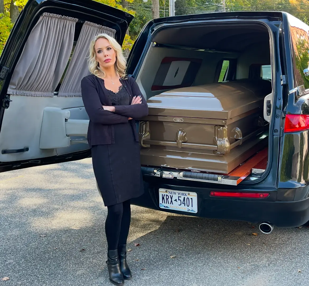 The funeral director says that her career has given her a different perspective on life (funeralbabe)