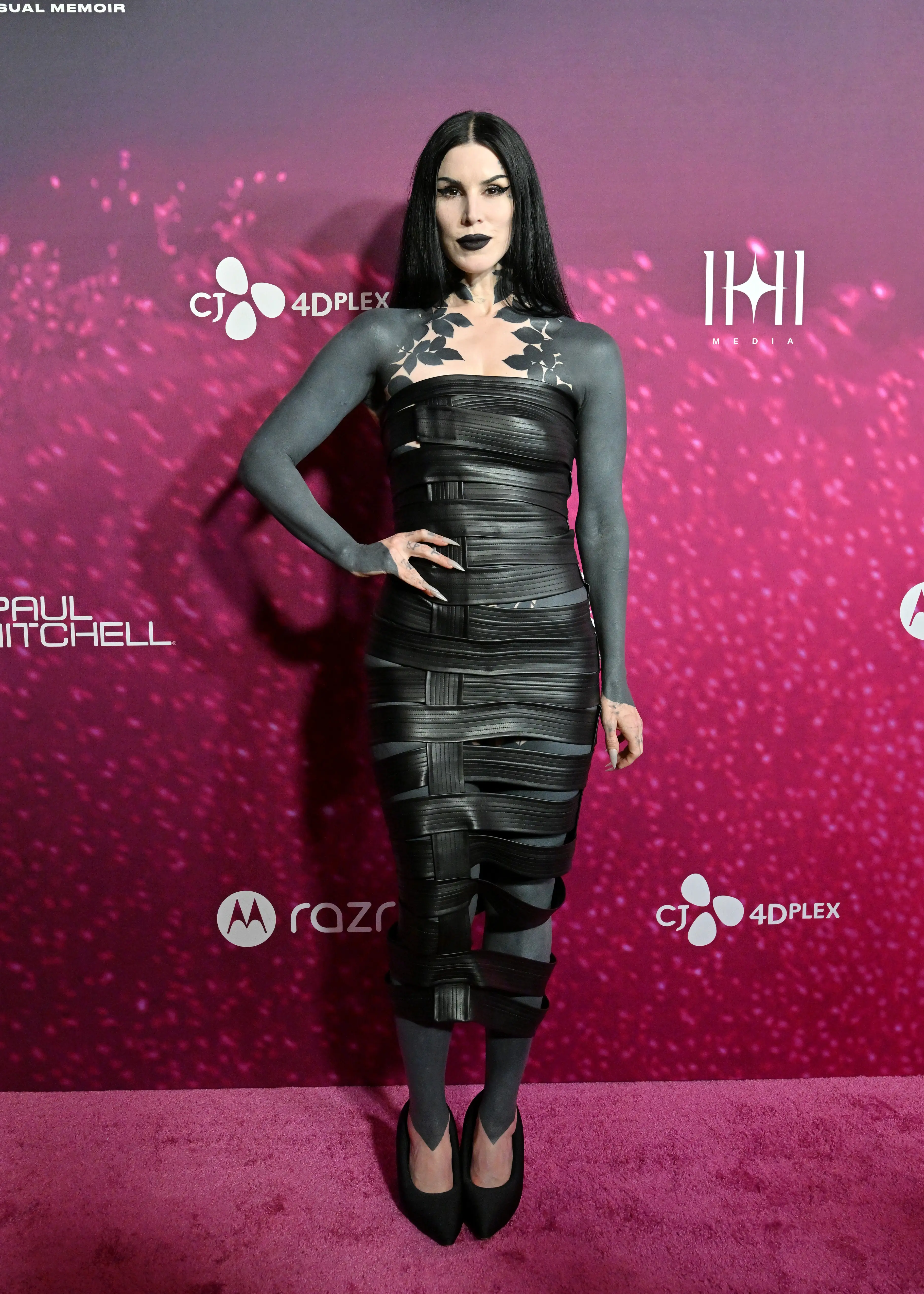 Kat Von D's blackout bodysuit is 'almost done'. (Axelle/Bauer-Griffin/FilmMagic)