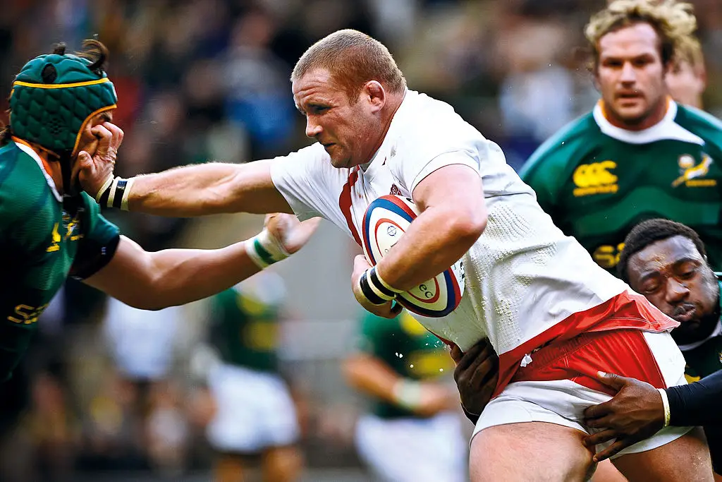 Phil Vickery during his rugby playing days, before getting into bodybuilding (Tom Jenkins/Getty Images)