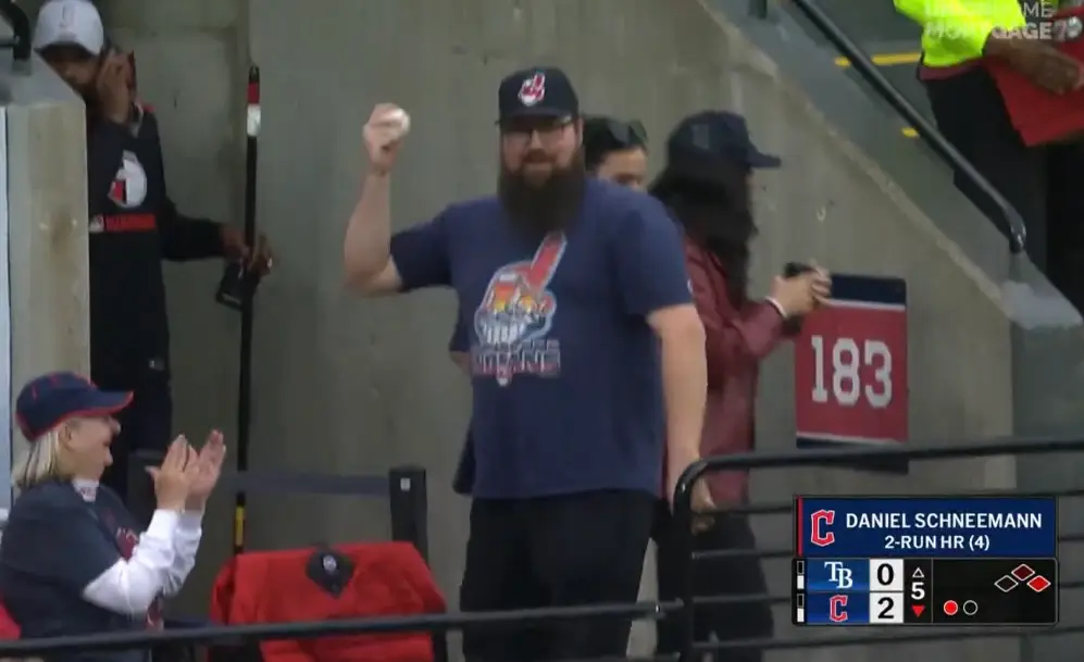 Max Quinn said he 'didn't know it was a little girl' who he snatched the ball off (MLBTV)