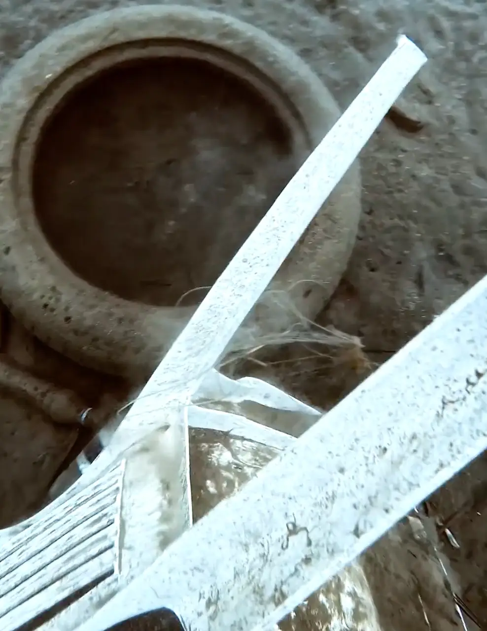 The sea explorer shared a video of himself retrieving a discarded garden chair from the ocean floor (Reddit/FriendlyGalwyn)