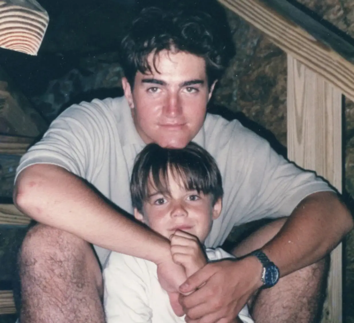 Spencer Matthews and his late brother, Michael. (Disney+)