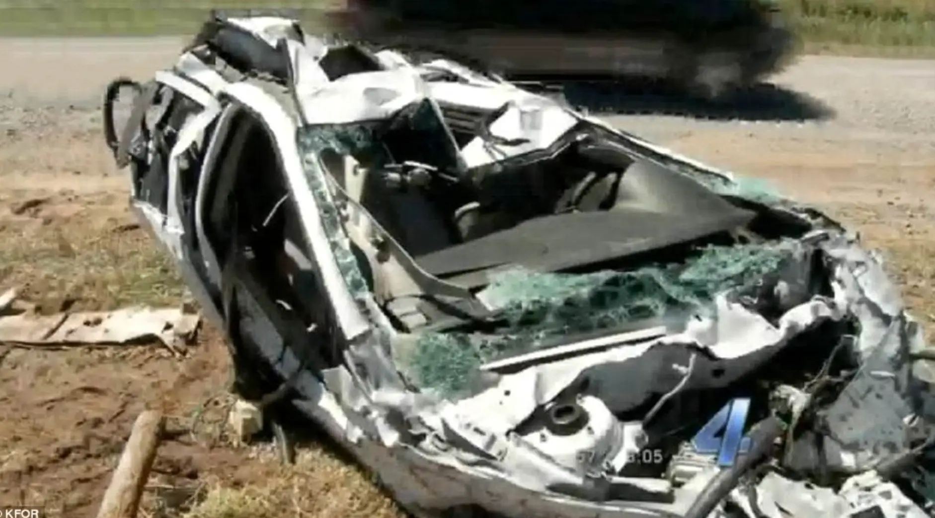 The vehicle the men had been travelling in.