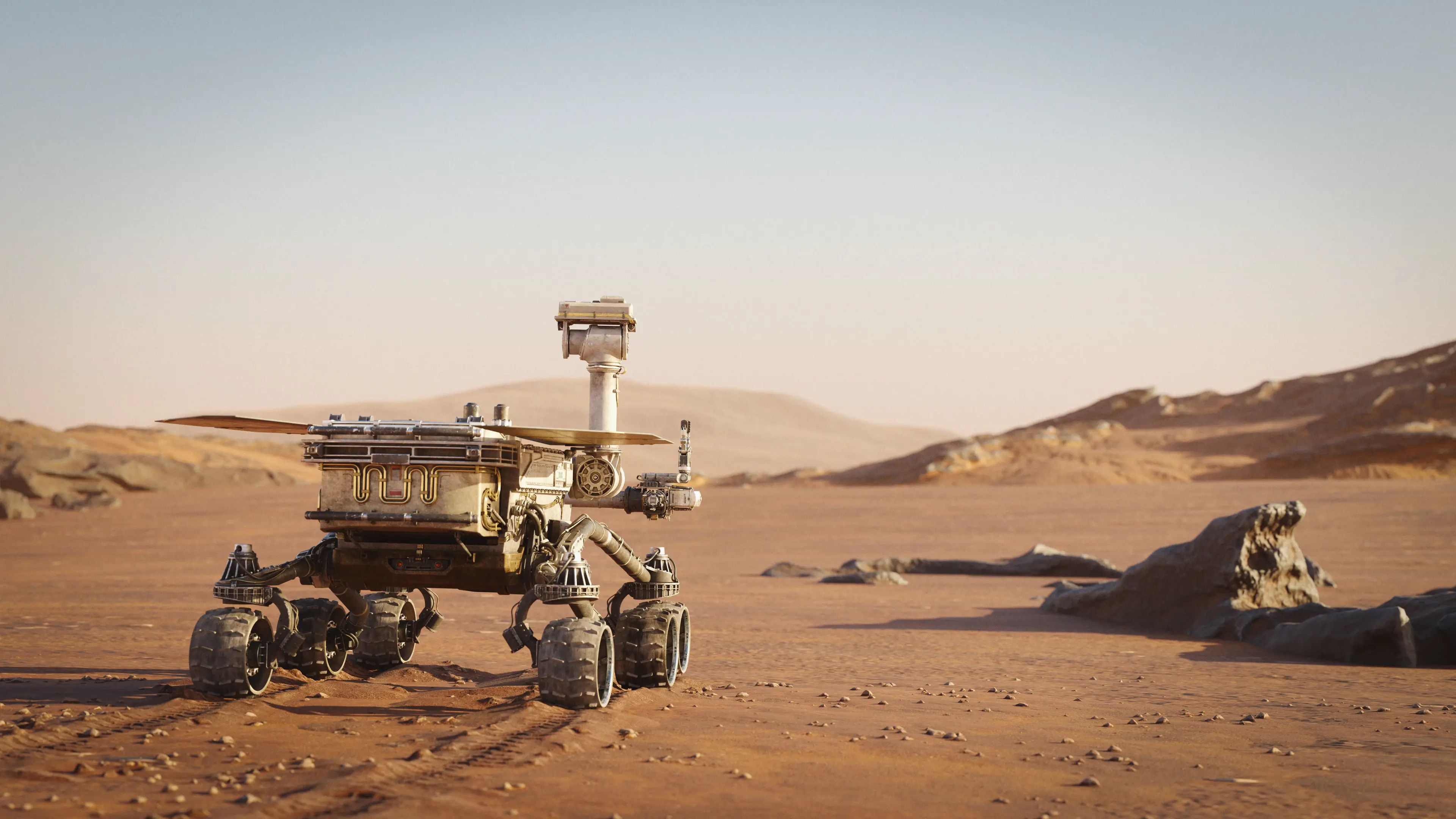 CGI of a NASA rover on Mars. (Getty Stock Image)