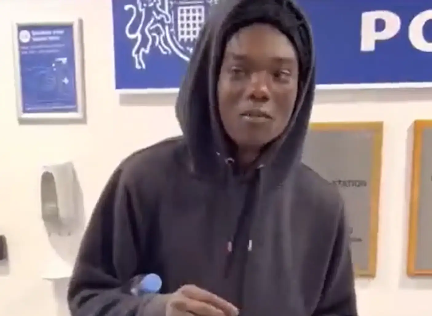 The TikToker surrendered to police at Bethnal Green Police Station.