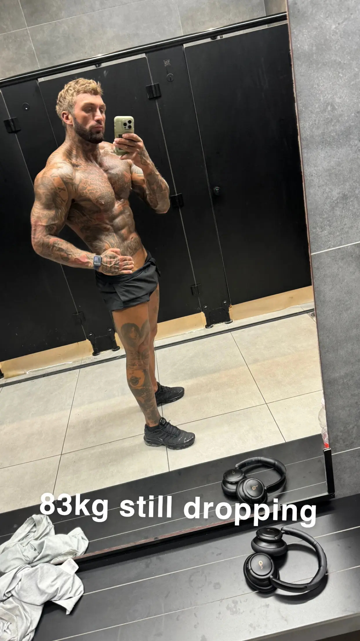 He spent a minimum of £750-a-month on steroids (SWNS)