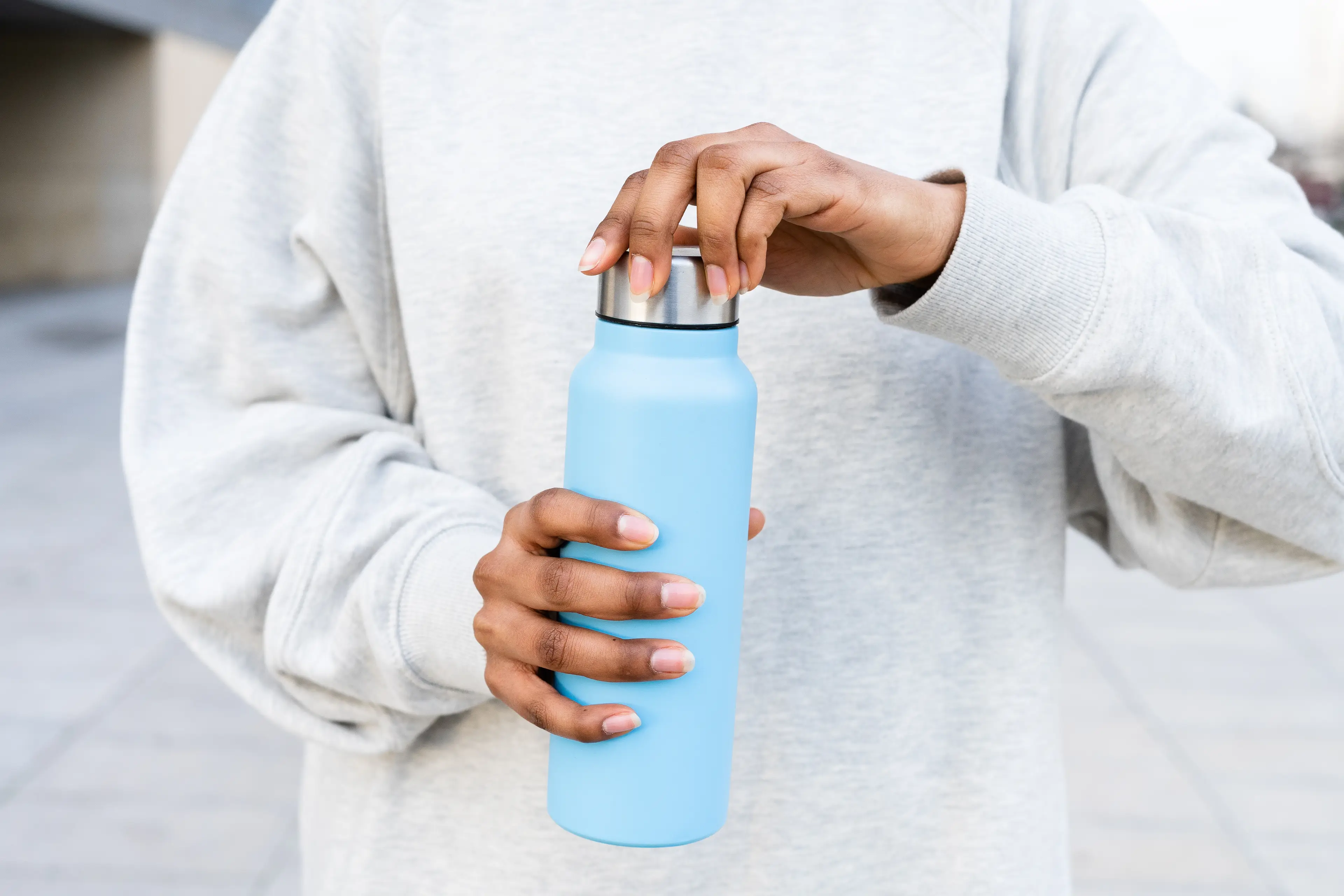 You're reusable water bottle could be harbouring a ton of bacteria if you aren't cleaning it correctly (Getty Stock Photo)
