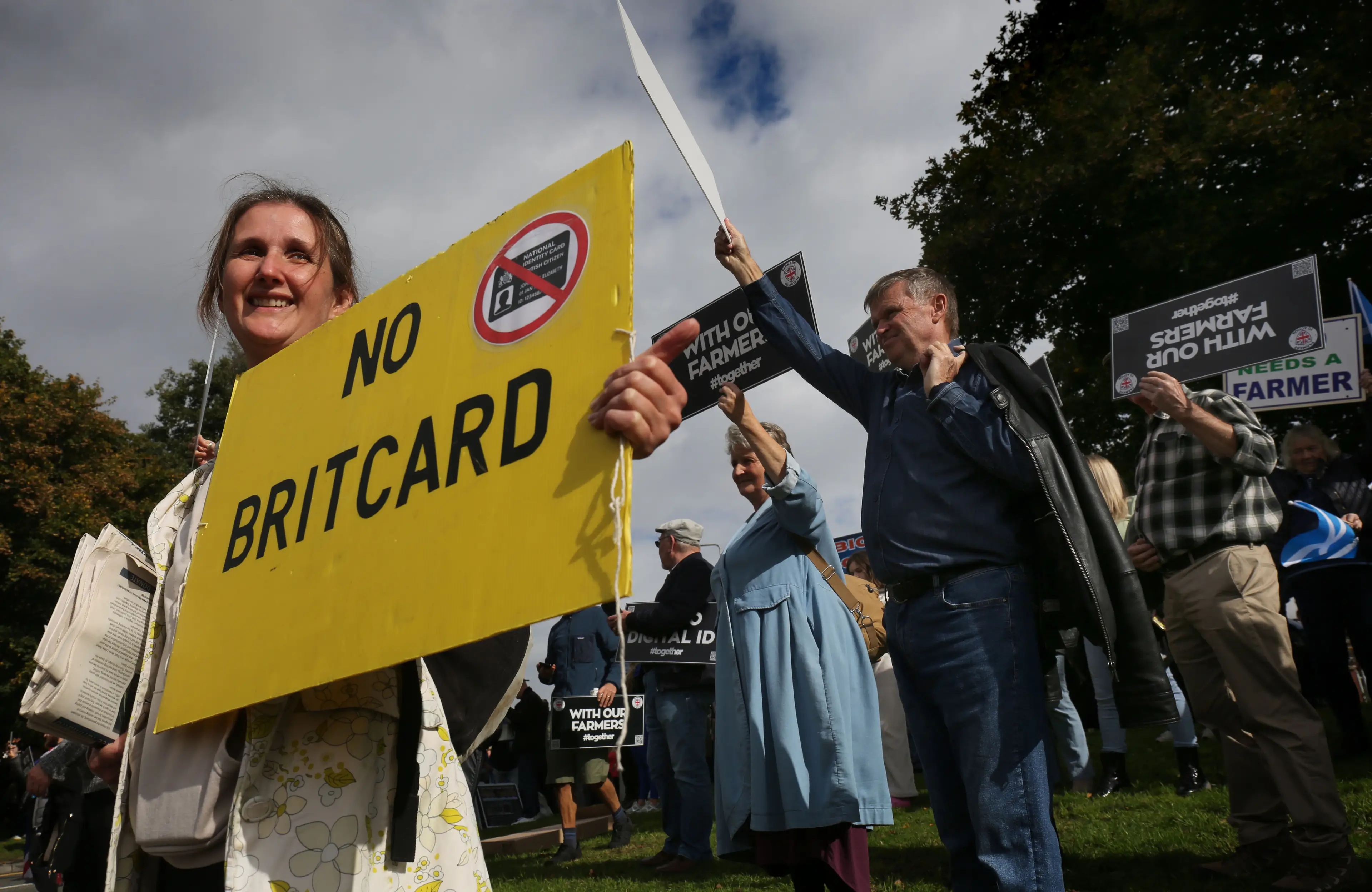 Well over two million people have signed a petition against the digital ID scheme (Martin Pope/SOPA Images/LightRocket via Getty Images)