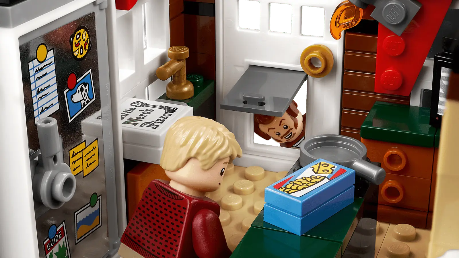 The iconic house is filled with references to Kevin's mischievous pranks (LEGO)