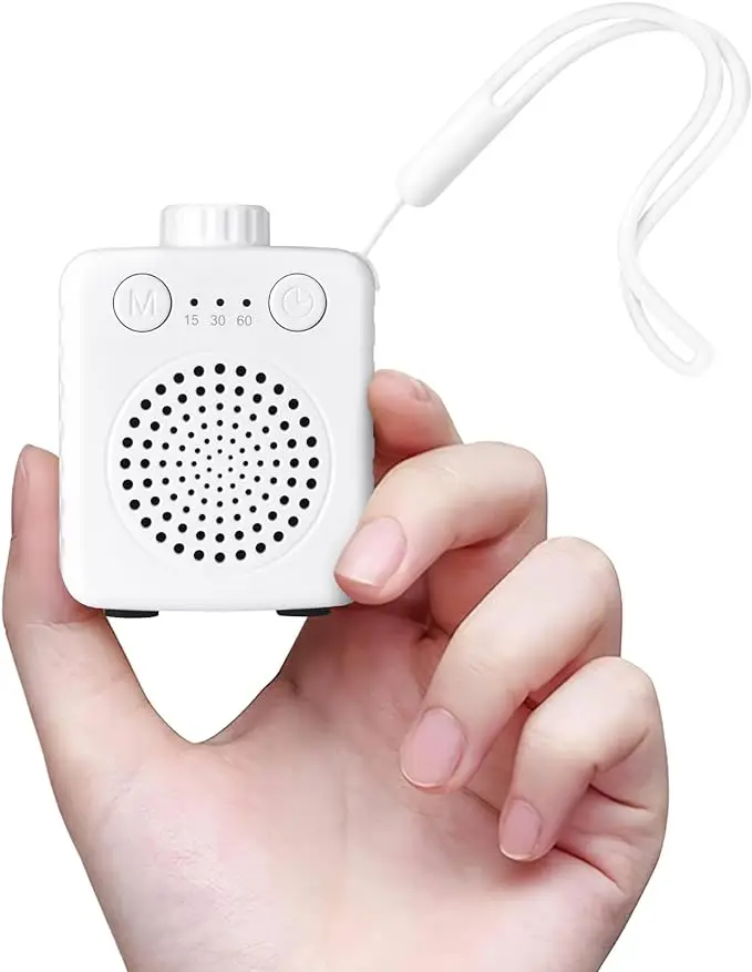 A white noise machine can help soothe your dog and protect them from louder sounds.