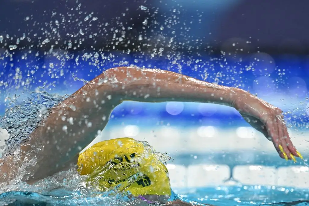 The focus, for some viewers, were on her nails. (OLI SCARFF/AFP via Getty Images)