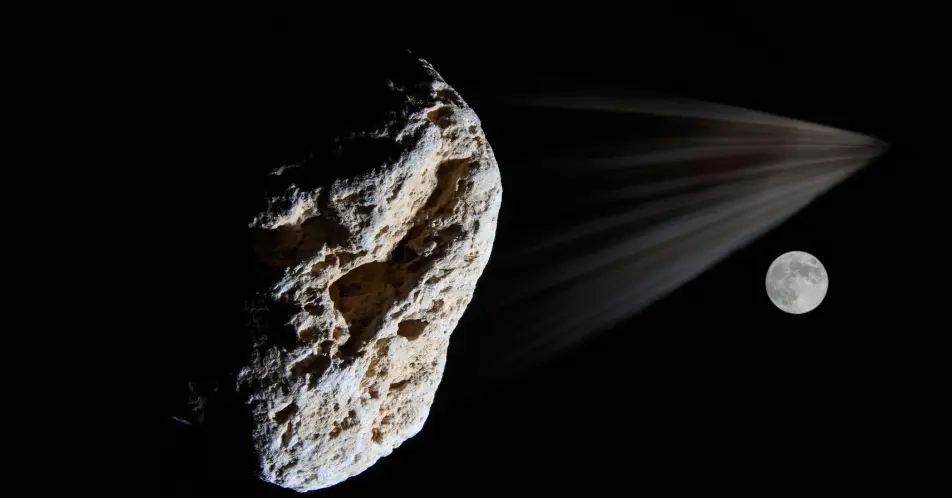 The asteroid would be too small to do any damage, even if it did hit Earth.