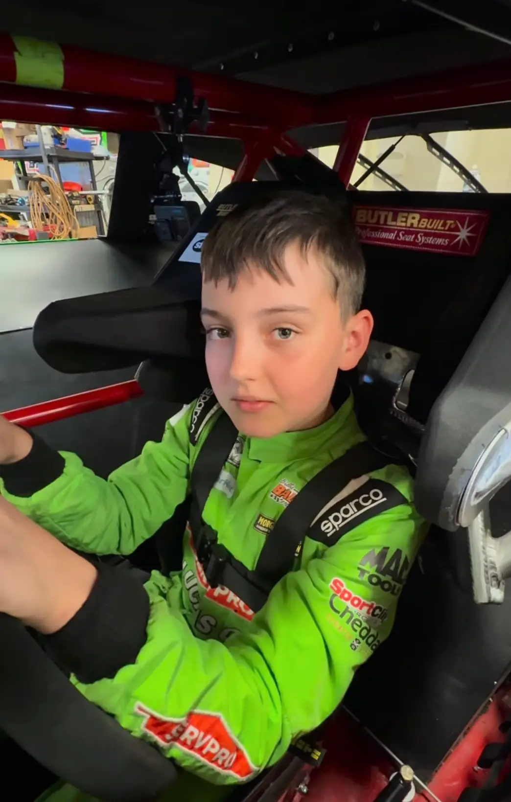 Brexton, 11, has followed in his father's footsteps and also enjoys racing (Instagram/@brextonbusch)