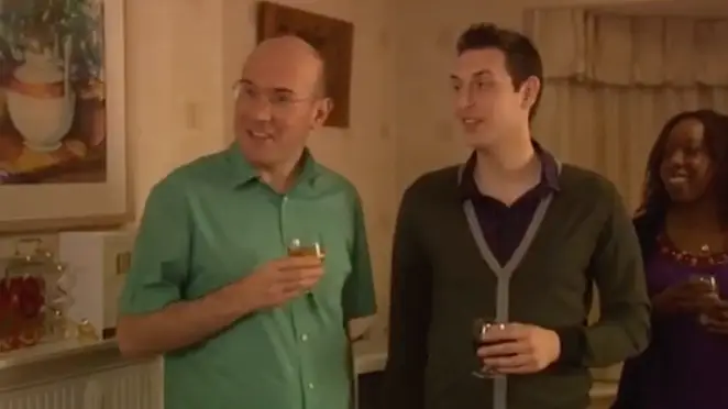 Neil's dad performed a toast in the deleted scene.