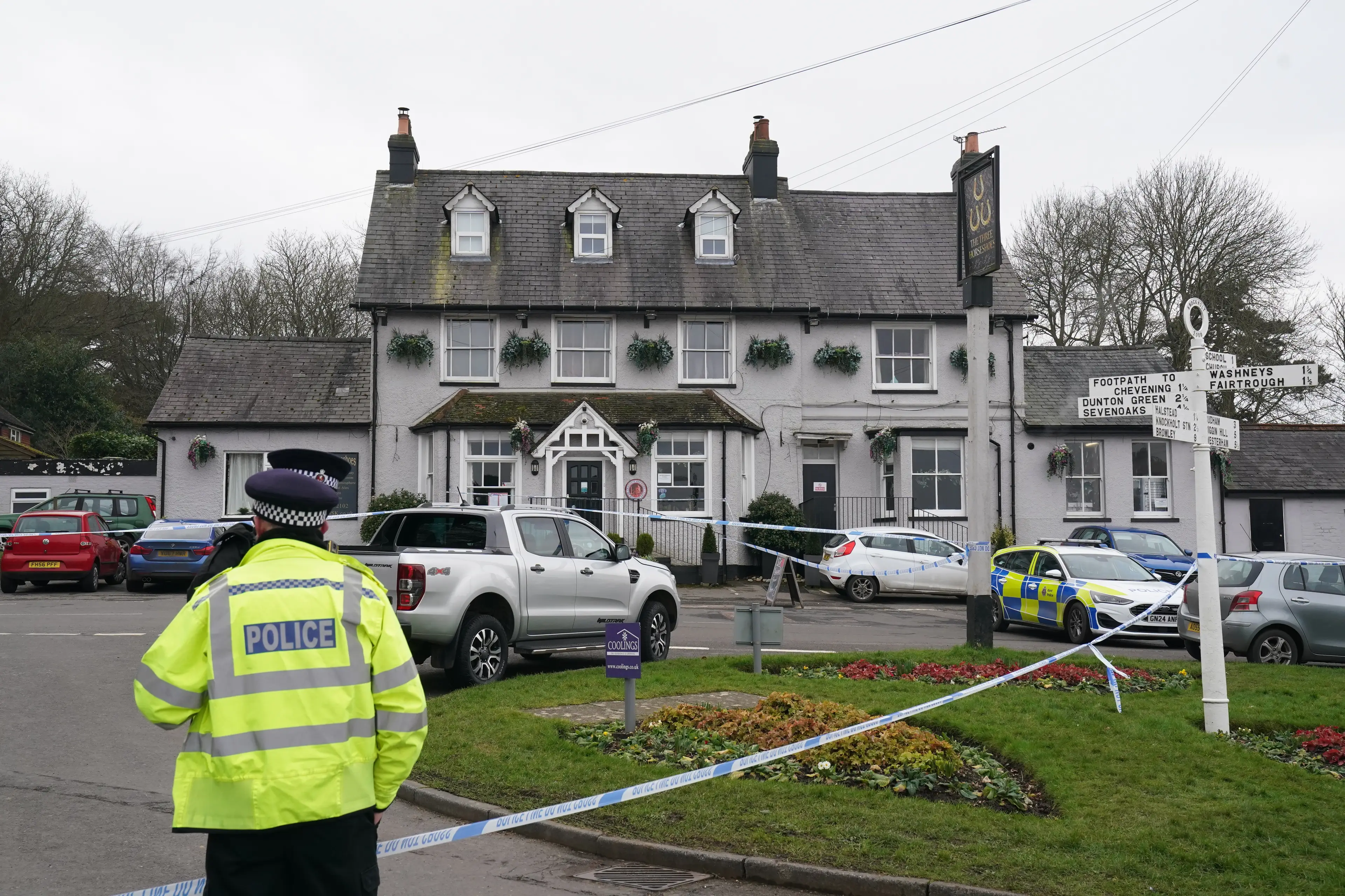 A woman was shot dead at the Three Horseshoes pub on Valentine's Day (Gareth Fuller/PA Wire)